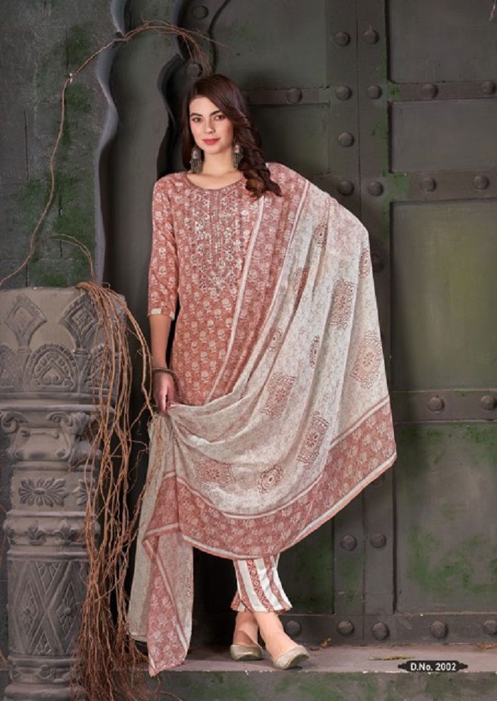 Heritage Self Embroidery Work Vol 2 By Al Karam Cotton Dress Material Wholesale Online